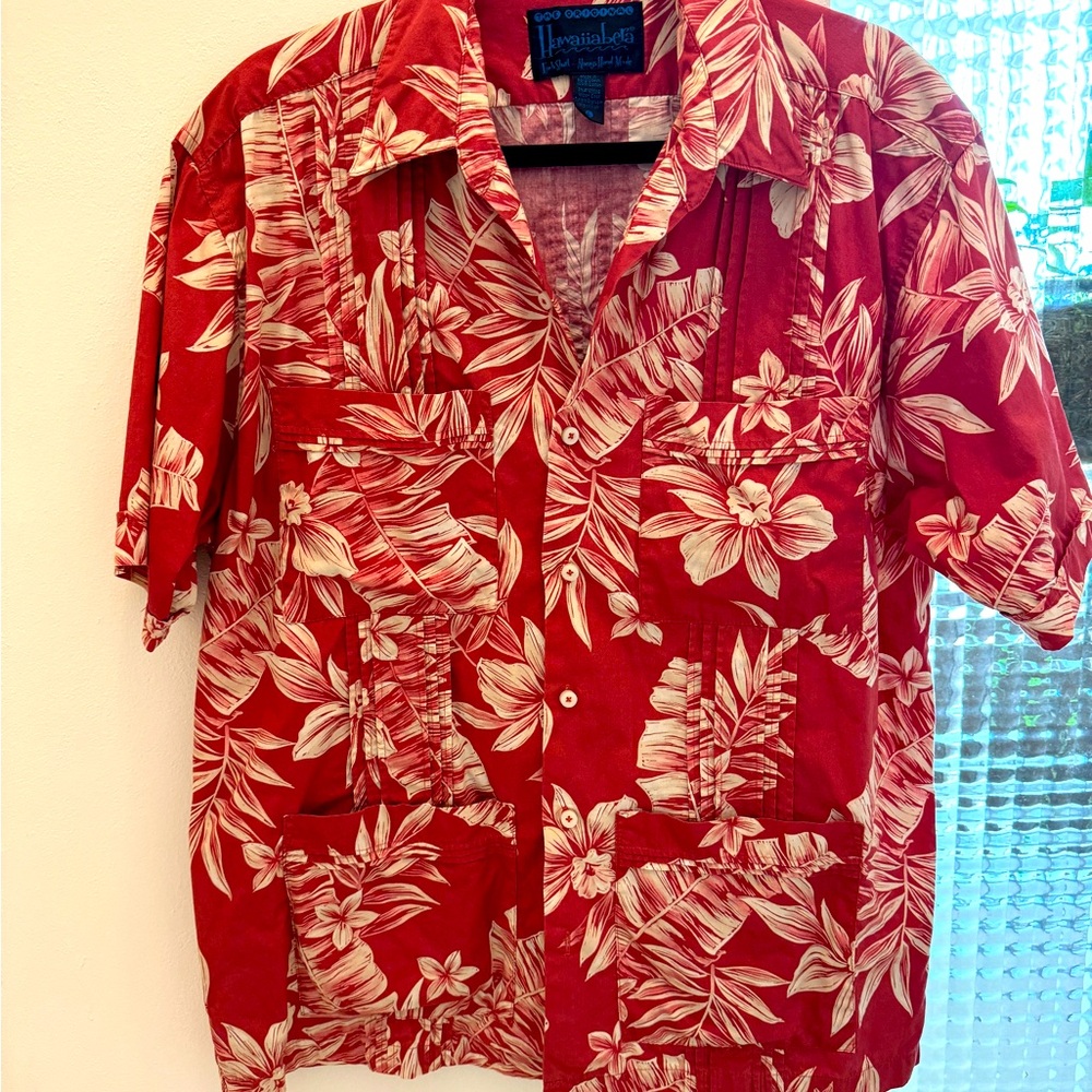 Lot of 3 original Hawaiiabera guayabera shirts